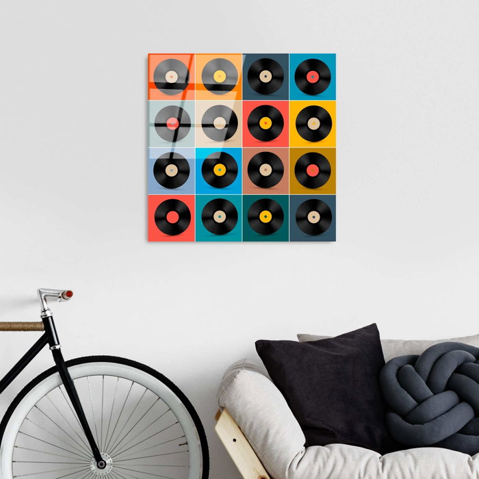 Wallity UV-822 Pintura decorativa de vidrio templado Multicolor 50 x 50 cm Wallity UV-822 Pintura decorativa de vidrio templado Multicolor 50 x 50 cm